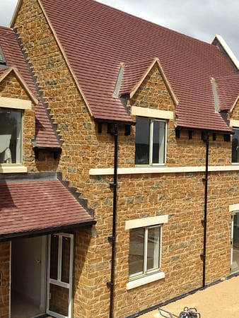 Ironstone walling Ironstone walling